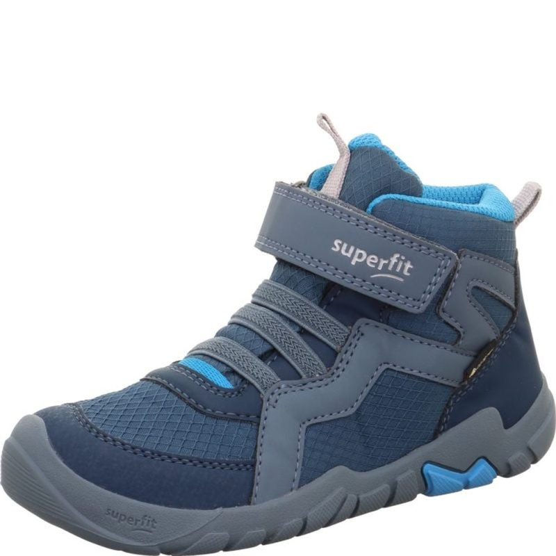 Chlapecká celoroční barefit obuv Superfit TRACE GTX Blue/Turquoise 1-006034-8020 - 31