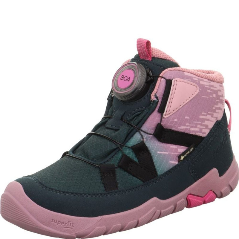 Dívčí celoroční obuv  Superfit barefit TRACE GTX Green/Rose 1-006040-7010 - 33