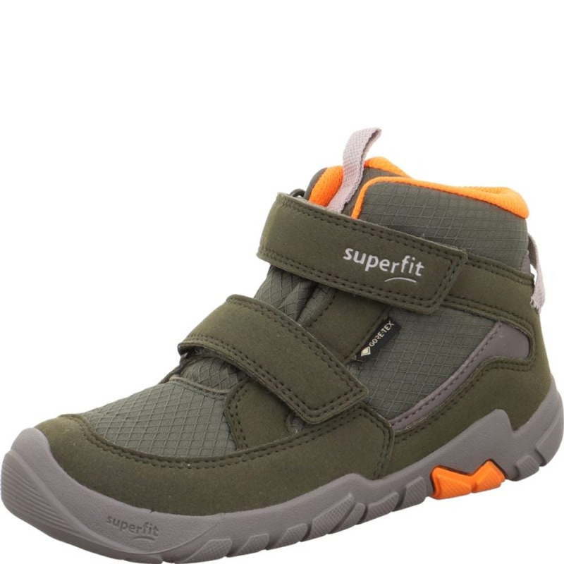 Dětské celoroční tenisky Superfit barefit TRACE GTX  Green/Orange 1-006042-7000 - 35
