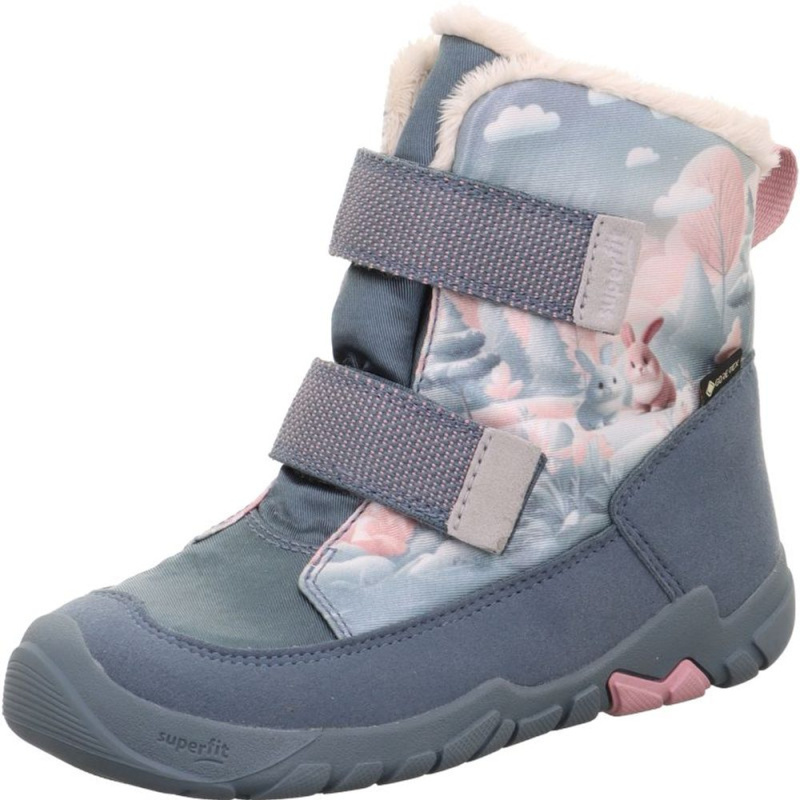 Dívčí zimní obuv  Superfit barefit TRACE GTX Blue/Pink 1-006041-8010 - 25