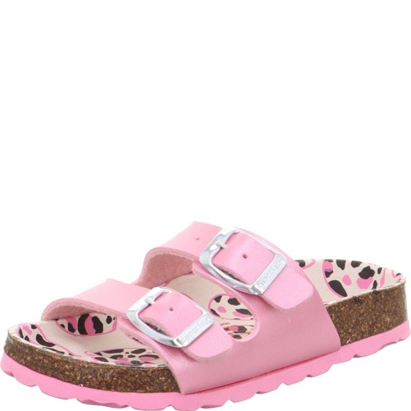 Dívčí korkové pantofle Superfit FOOTBAD Pink/Multicolored 1-800111-5550 - 34