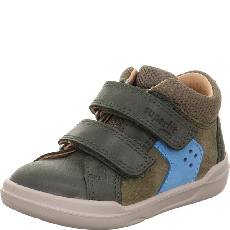 Dětské  barefit vyšší tenisky Superfit SUPERFREE Green/Light Blue 1-000543-7000 - 27