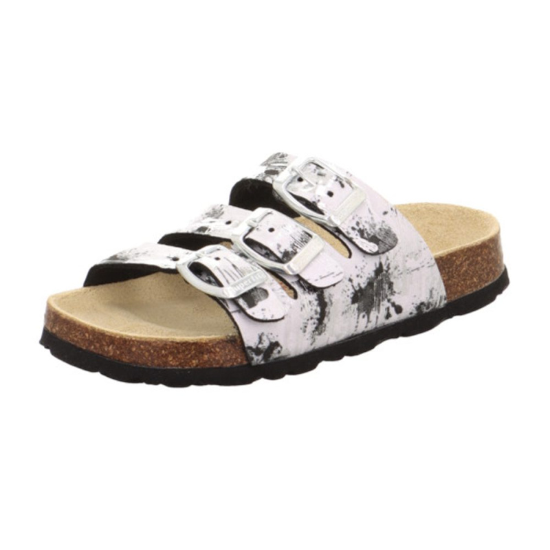 Dětské korkové pantofle Superfit FOOTBAD White/Multicolored 1-800113-0030 - 37