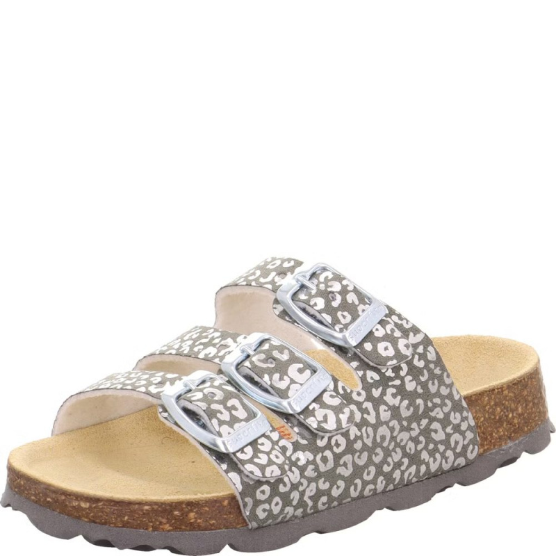 Dívčí korkové pantofle FOOTBAD Grey Superfit 1-800113-2060 - 39