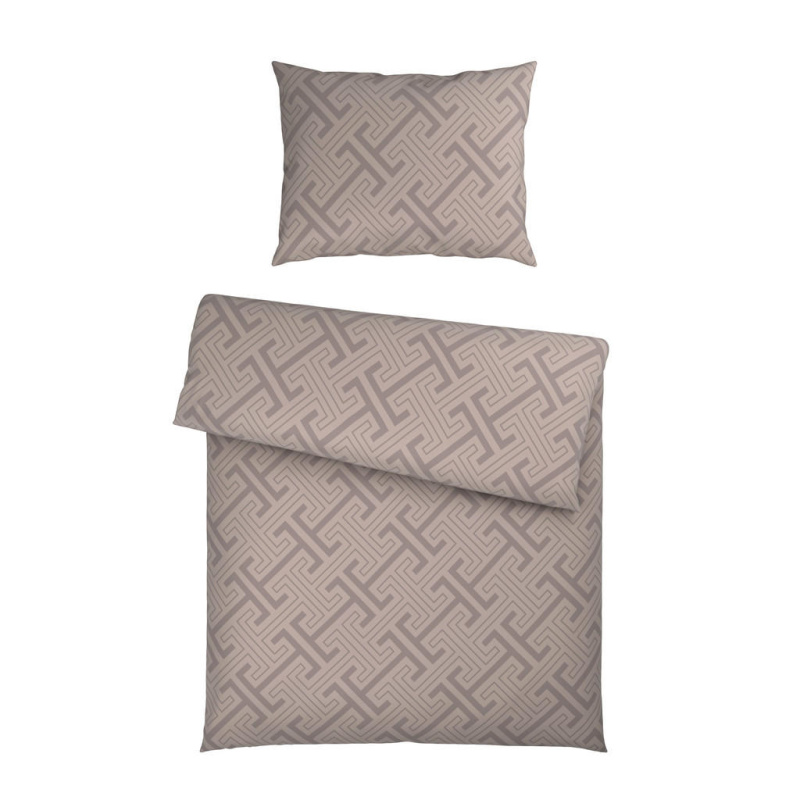 Ambia Home POVLEČENÍ satén šedohnědá 140/200 cm