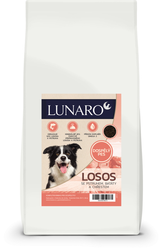 Lunaro Deep Blue 12kg - losos, pstruh s batáty