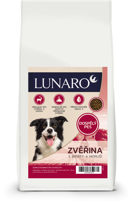 Lunaro Hubert's Gift Adult 12kg - Zvěřina s batáty