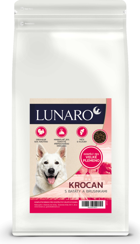 Lunaro Cranwood Turk Large breed 2kg - krůta s batáty