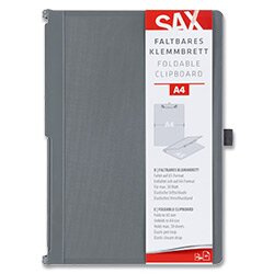 SAX - uzavíratelné psací desky s klipem - A4