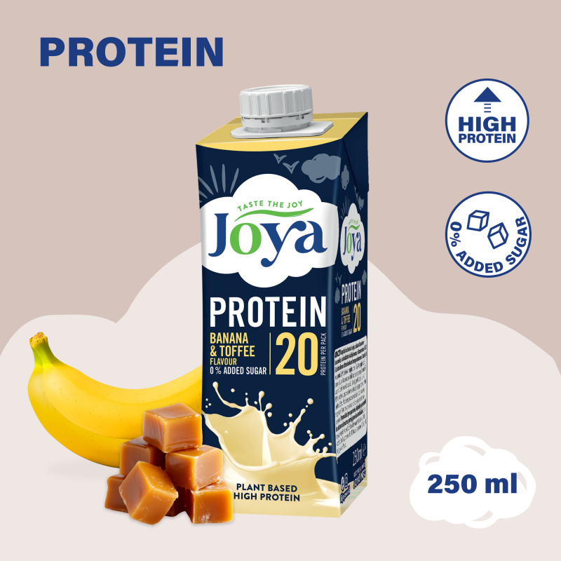 Joya PROTEIN Ovesný nápoj s příchutí banánu a karamelu 250 ml