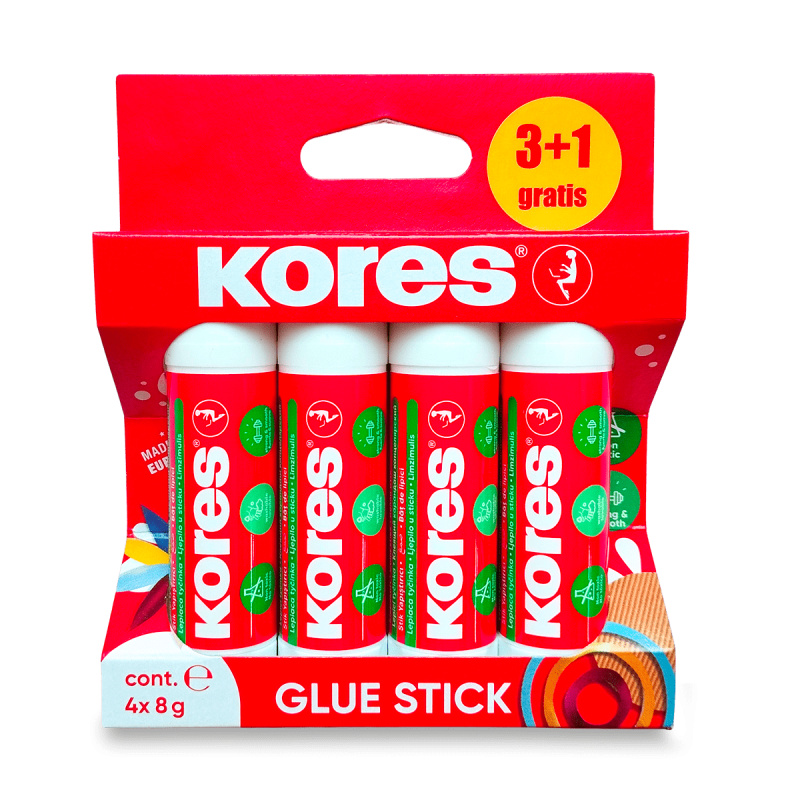 Lepicí tyčinka Kores - 8 g, blistr 3+1 Kores