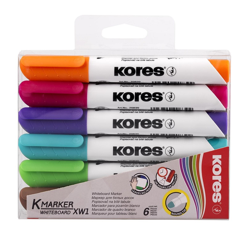 Sada popisovačů K-Marker WB souprava 6 ks Kores