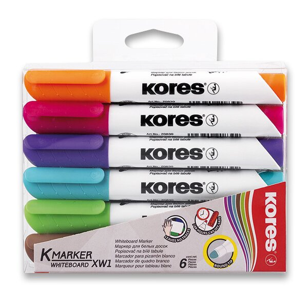 Sada popisovačů K-Marker WB souprava 6 ks Kores