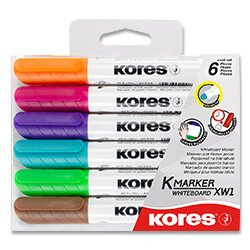 Sada popisovačů K-Marker WB souprava 6 ks Kores