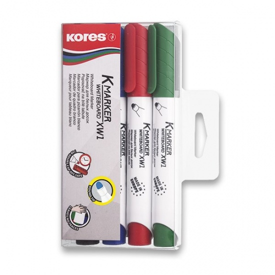 Popisovač K-Marker WB souprava 4 ks Kores