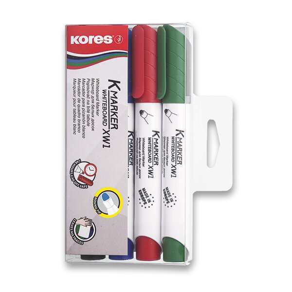 Popisovač K-Marker WB souprava 4 ks Kores