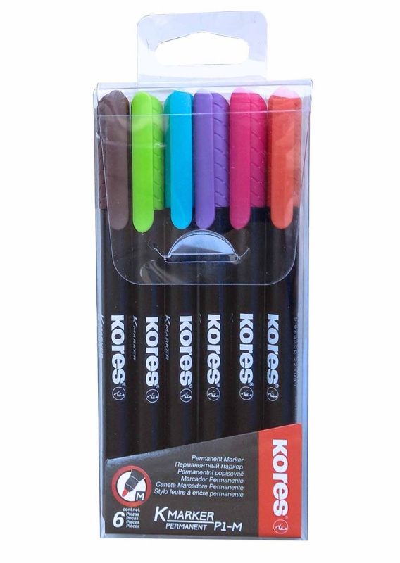 Popisovač K-Marker P1 souprava 6 ks Kores