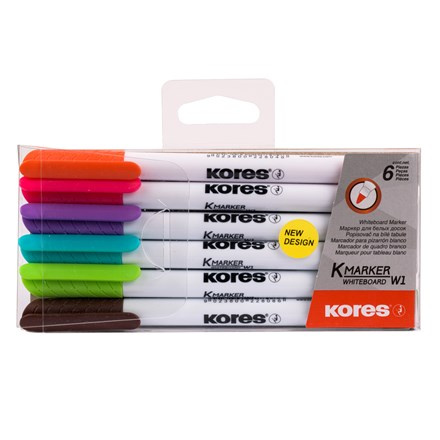 Kores 22846 popisovač na bílé tabule 6 ks