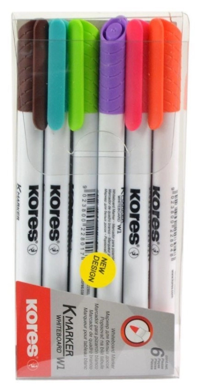 Kores 22846 popisovač na bílé tabule 6 ks