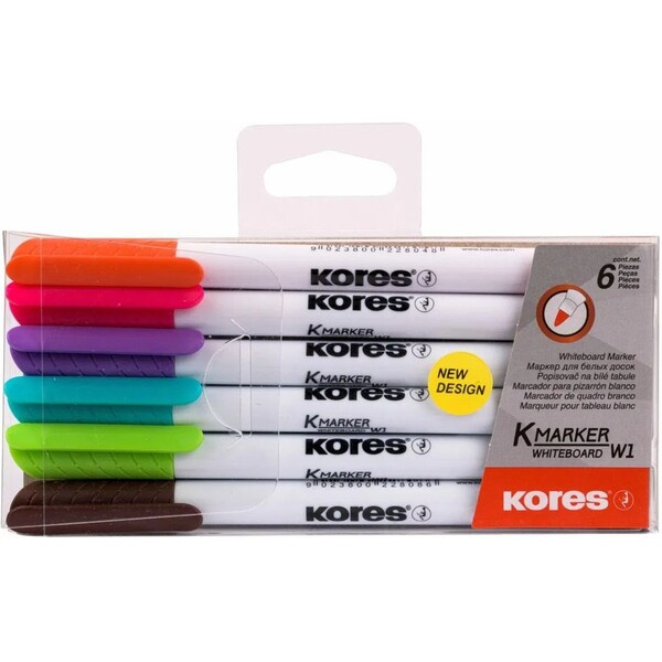 Kores 22846 popisovač na bílé tabule 6 ks