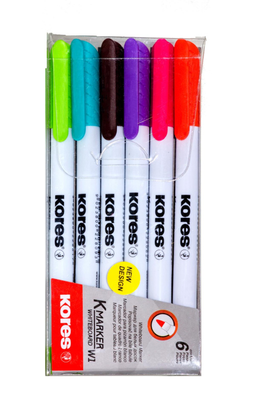 Kores 22846 popisovač na bílé tabule 6 ks