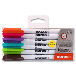Kores 22846 popisovač na bílé tabule 6 ks