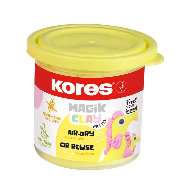 Modelovací hmota Magik Clay Pastel 40 g - žlutá