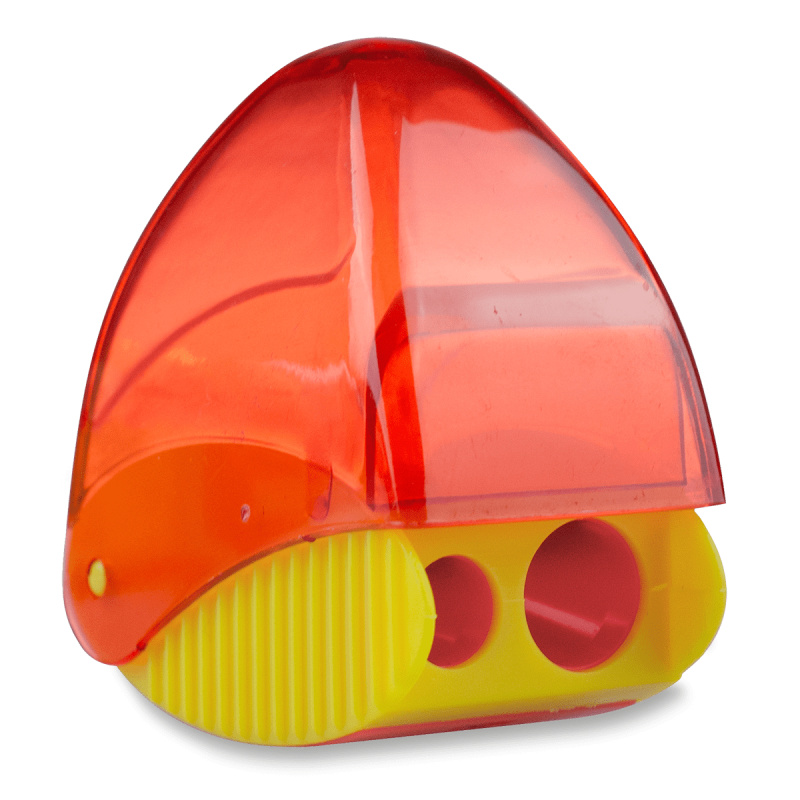 Ořezávátko Kores Snappy - s odpadní nádobkou 2 otvory, mix barev