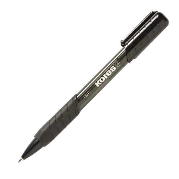Kuličkové pero Kores K6 386 černá