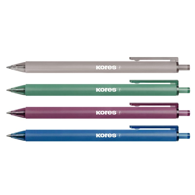 Kuličkové pero Kores Klick Pen Essential - Vintage, mix barev