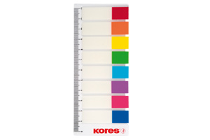 Kores Samolepicí záložky na pravítku 12 × 45 mm - 8 barev