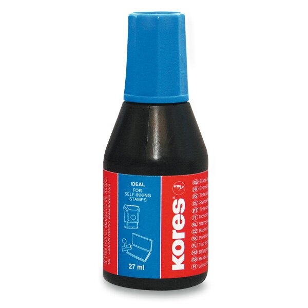 Razítkovací barvy 27 ml modrá Kores