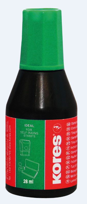 Razítková barva Kores 28 ml zelená 9008