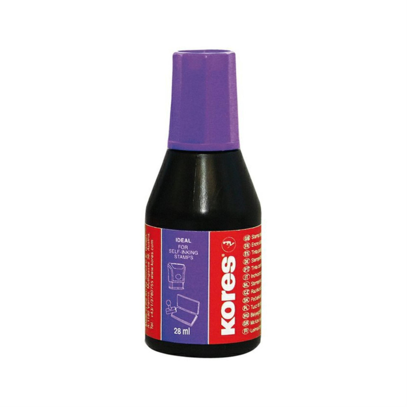 Razítková barva Kores 28 ml fialová 233113