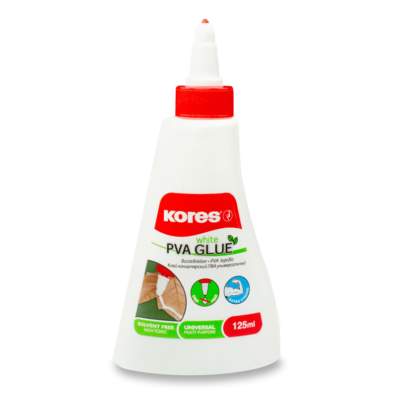 Bílé PVA lepidlo White Glue 125 g Kores