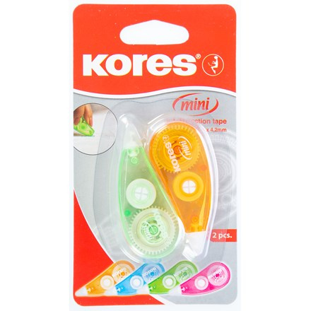 Korekční strojek Kores Mini Roller 5 mm x 5 m, 2 ks