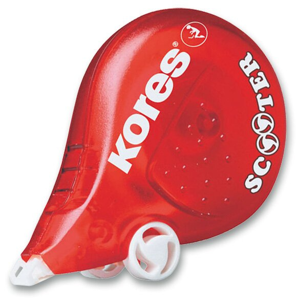 Korekční strojek Kores Scooter 4,2 mm x 8 m, červený