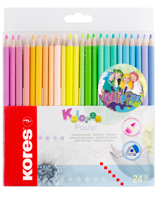 Pastelky Kores Kolores Pastel Lollipopz 24 barev