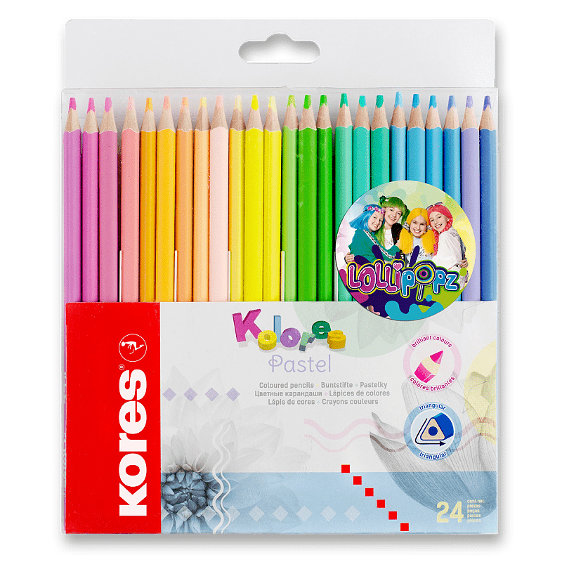 Pastelky Kores Kolores Pastel Lollipopz 24 barev