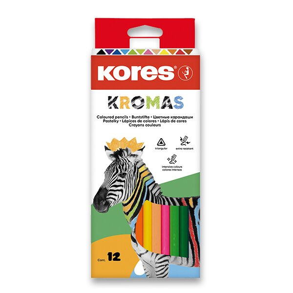 Pastelky Kromas 12 barev Kores