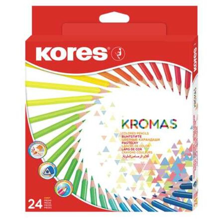Pastelky Kromas 24 barev Kores