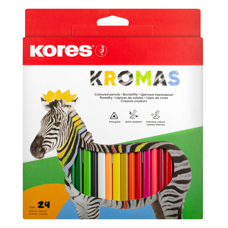 Pastelky Kromas 24 barev Kores