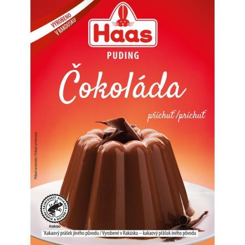 HAAS puding čokoládová příchuť 44g