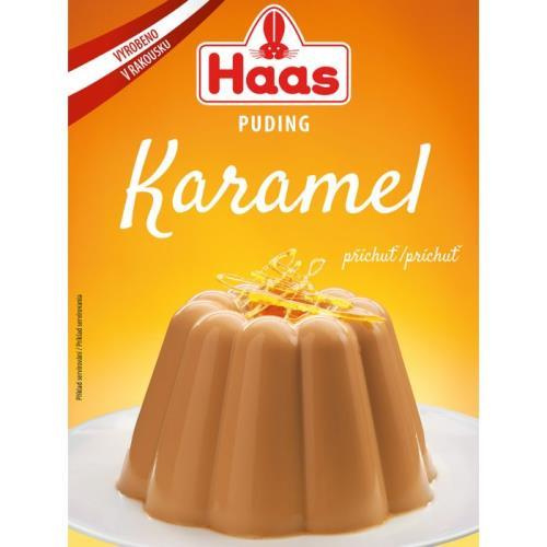 HAAS puding karamelová příchuť 37g