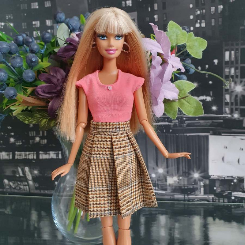 Lovedolls károvaná sada sukně a tričko