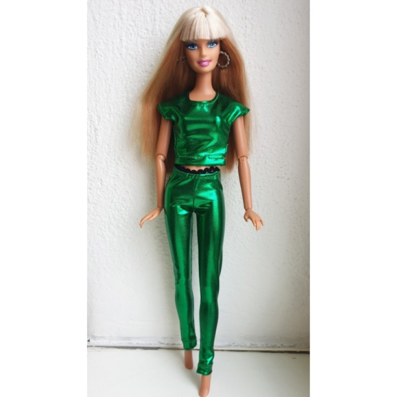 Lovedolls zelené lesklé legíny