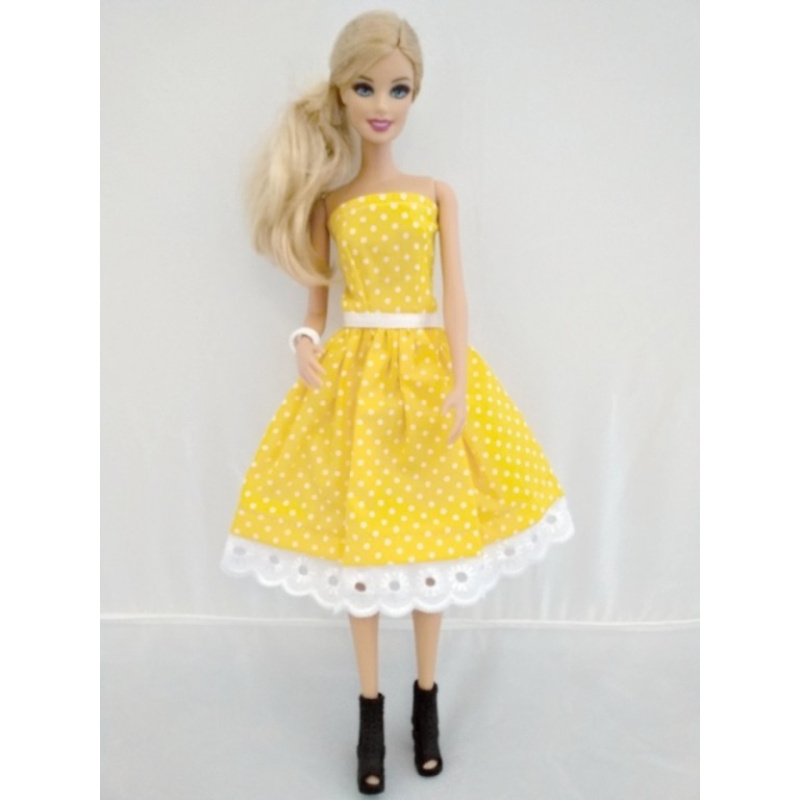 Lovedolls retro šaty žluté s puntíky