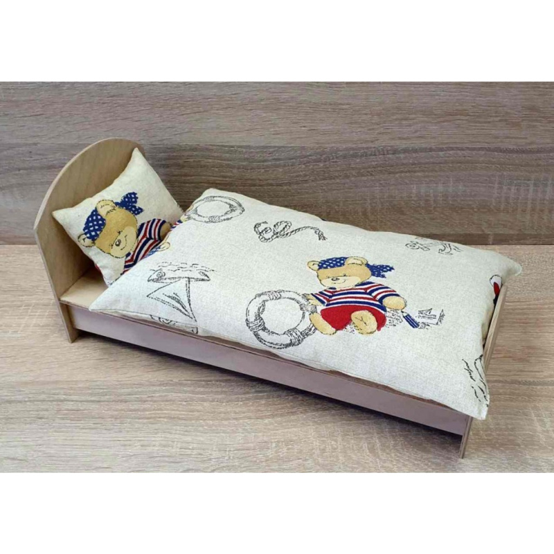 Lovedolls dřevěná postel s obloukem