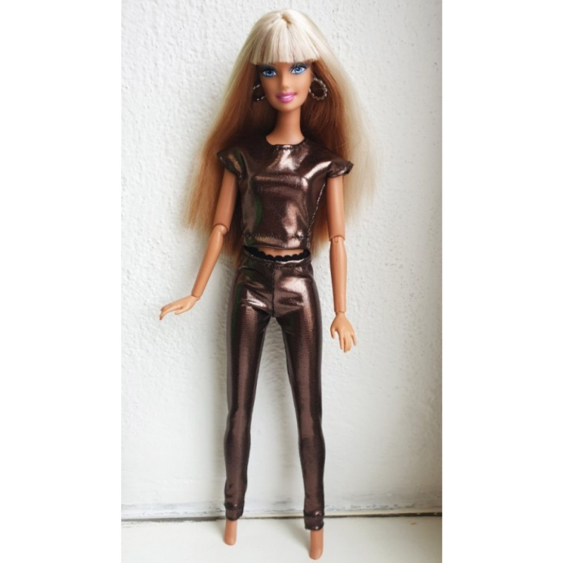 Lovedolls hnědé lesklé tričko