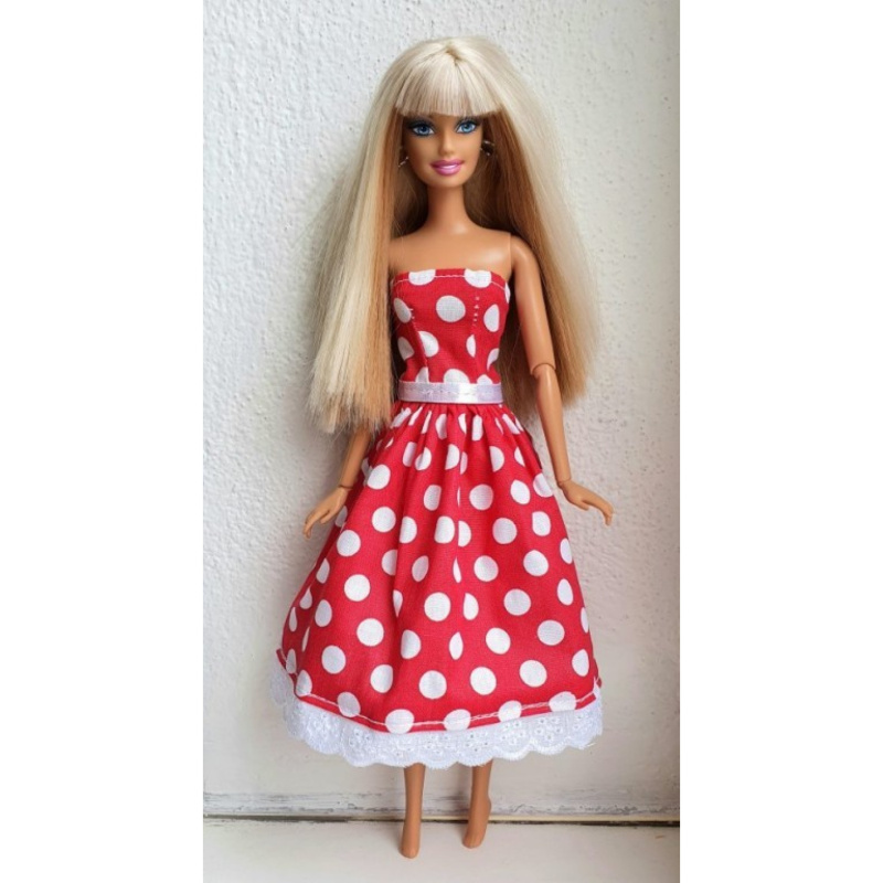 Lovedolls červené puntíkované šaty